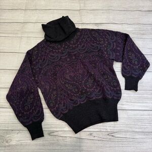 Vintage Tricots St Raphael Wool Turtleneck Sweater